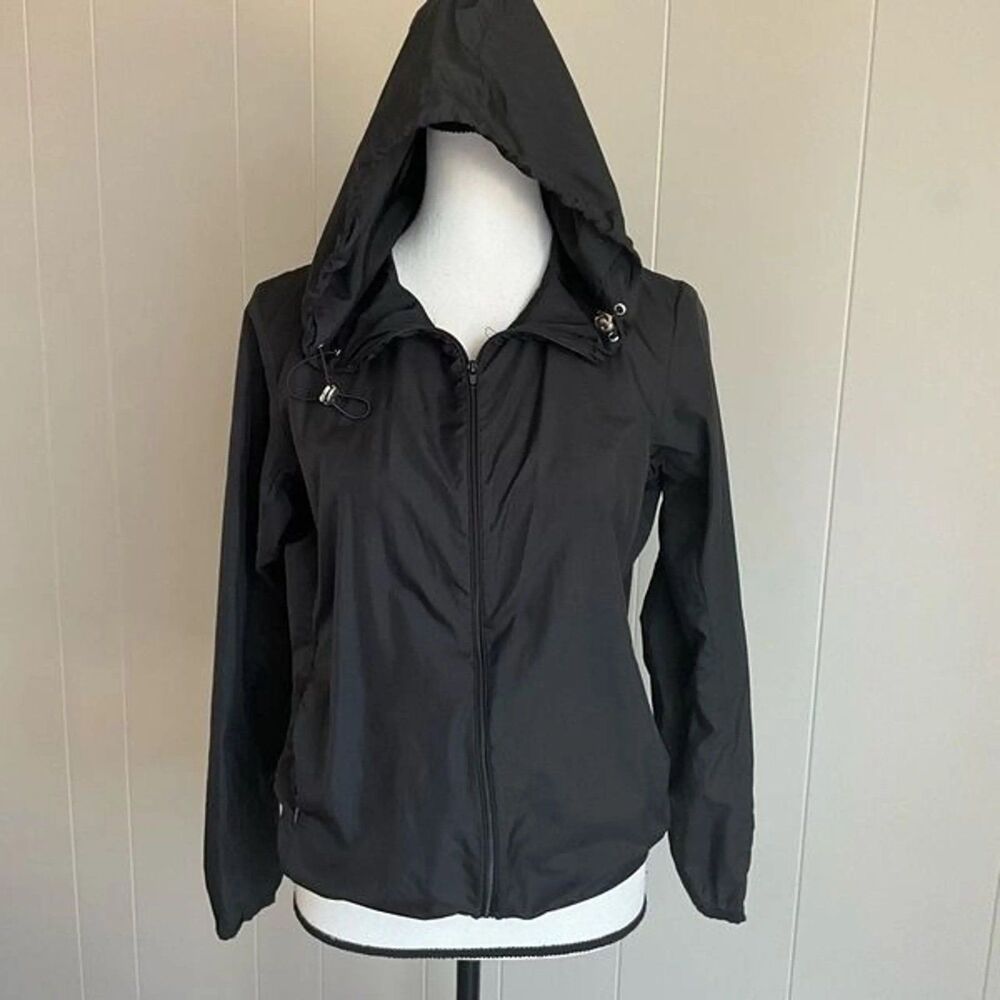 Love Tree Women's Windbreaker Nylon Zip Up Hoodie Hooded Jacket S